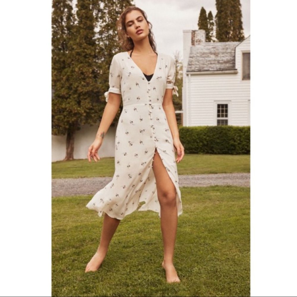 Urban Outfitters Melanie Button-Down Midi Dress